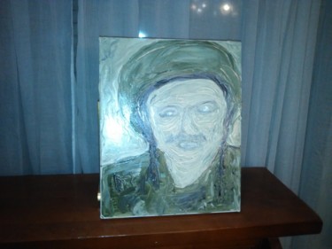 Painting titled "militaire" by Serial Couleurs, Original Artwork, Oil