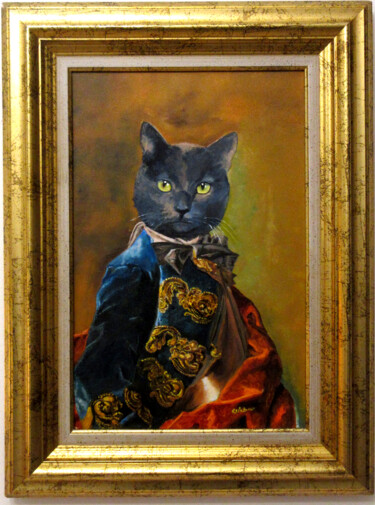 Painting titled "le prince du cassio…" by Renée Estebanez, Original Artwork, Oil