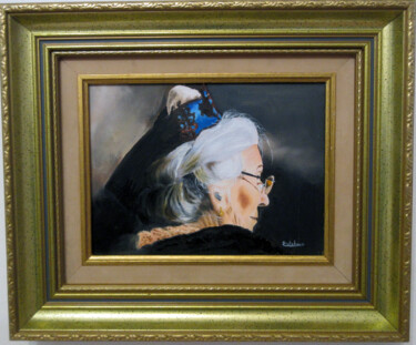 Painting titled "alberte" by Renée Estebanez, Original Artwork, Oil