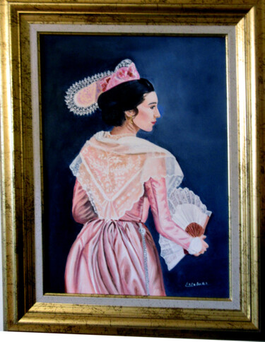 Pintura intitulada "Pauline" por Renée Estebanez, Obras de arte originais, Óleo