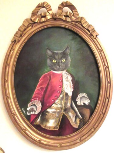Painting titled "billy petit prince" by Renée Estebanez, Original Artwork, Oil