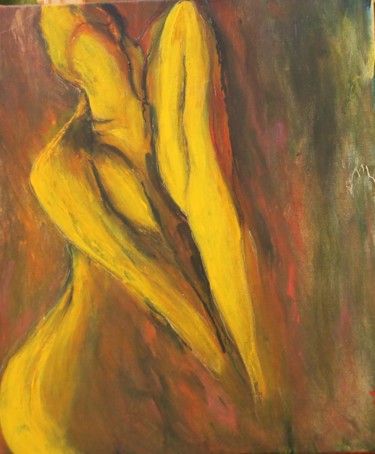 Pintura intitulada ""LA POSE"" por Renée Marcinek, Obras de arte originais, Acrílico