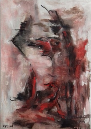 Peinture intitulée ""OSCAR"" par Renée Marcinek, Œuvre d'art originale, Acrylique