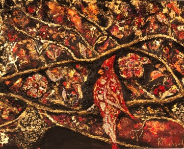 Malerei mit dem Titel "The Enchanted Fores…" von Renée Michaud, Original-Kunstwerk, Acryl Auf Keilrahmen aus Holz montiert