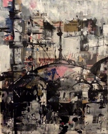 Painting titled "Istanbul 2" by Renée Oconel, Original Artwork, Acrylic