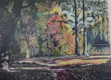 Peinture intitulée "Couleurs d'automne" par Renée Tortet, Œuvre d'art originale, Acrylique