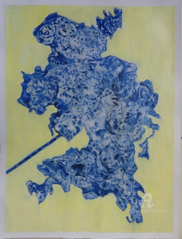 Malerei mit dem Titel "Samourai" von Renée Tortet, Original-Kunstwerk, Acryl