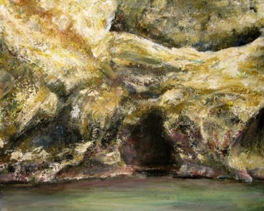 Malerei mit dem Titel "Grotte" von Renée König, Original-Kunstwerk, Öl