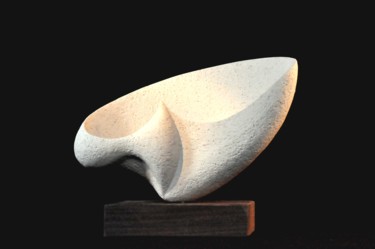 Sculpture titled "LEEGTE (EMPTYNESS)" by Renild Schepers, Original Artwork, Ceramics