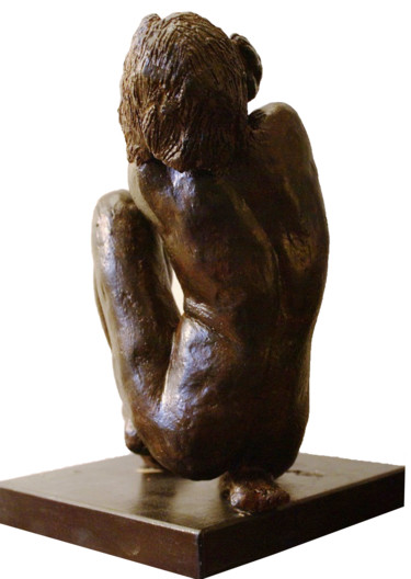 Sculpture intitulée "Espoir" par Reno, Œuvre d'art originale, Argile