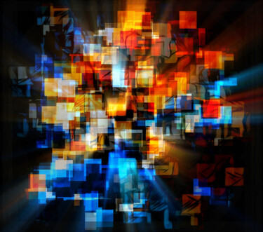 Digitale Kunst mit dem Titel "HumanitY" von Ren Signature, Original-Kunstwerk, Digitale Malerei