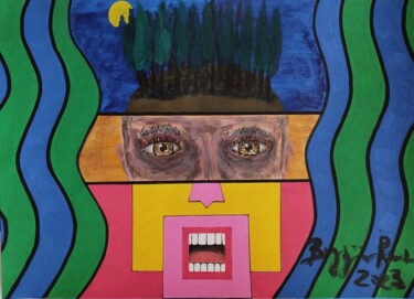 Schilderij getiteld "Own Feeling" door Renzo Buggiani, Origineel Kunstwerk, Acryl
