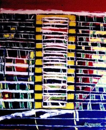 Pintura titulada "Desde la terraza 12…" por Renzo Campoverde, Obra de arte original, Oleo