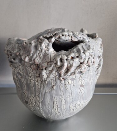 Sculpture titled "Vaso ceramica - Cra…" by Renzo De Liberali, Original Artwork, Ceramics