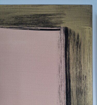 Painting titled "Monocromo rosa n.8" by Renzo De Liberali, Original Artwork, Acrylic Mounted on Wood Stretcher frame