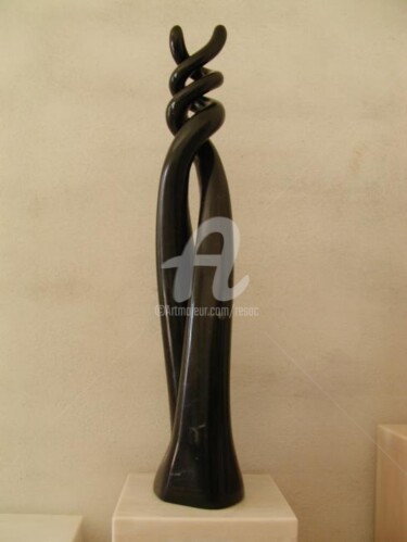 Sculpture intitulée "abraço" par Cesar Valerio, Œuvre d'art originale, Pierre