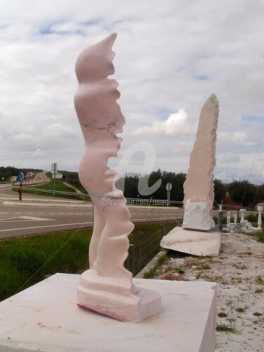 Sculpture titled "joana" by Cesar Valerio, Original Artwork, Stone
