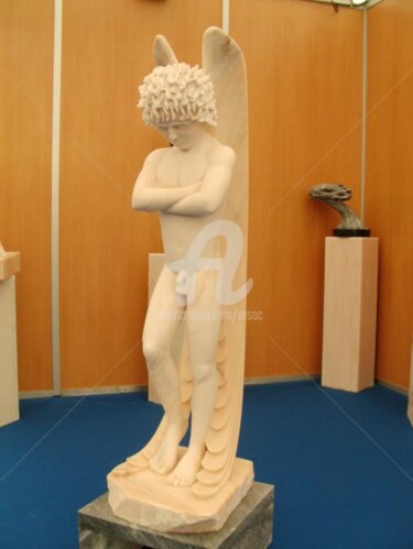 Escultura intitulada "injustiça" por Cesar Valerio, Obras de arte originais, Pedra