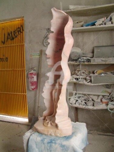 Sculpture titled "stolen art" by Cesar Valerio, Original Artwork, Stone