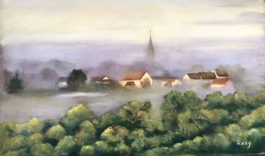 Dessin intitulée "Montainville dans l…" par Résy, Œuvre d'art originale, Pastel