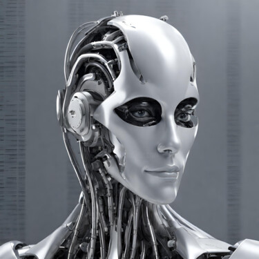 Artes digitais intitulada "Robot Humanoid. I'm…" por Reskatorsilver, Obras de arte originais, Impressão digital