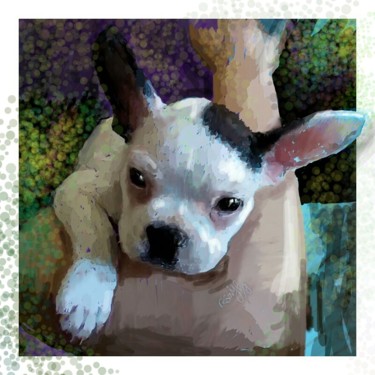 Arte digital titulada "Dog-11" por Ressmiye, Obra de arte original, Pintura Digital