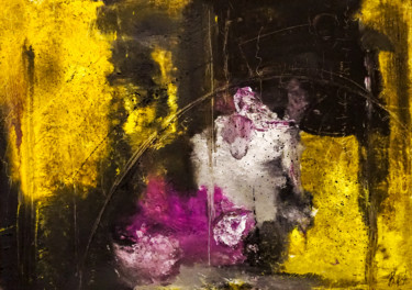 Картина под названием "Abstract Oil Painti…" - Retne, Подлинное произведение искусства, Чернила