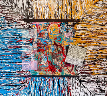 "Swing". JACKSON POLLOCK style. Malerei mit dem Titel ""Swing". JACKSON PO…" von Retne, Original-Kunstwerk, Emaille