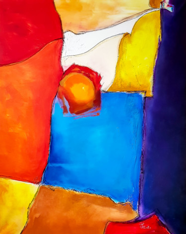 Pittura intitolato ""Artifice". Abstrac…" da Retne, Opera d'arte originale, Acrilico