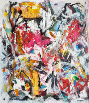 Malerei mit dem Titel "-Humble- Rich textu…" von Retne, Original-Kunstwerk, Acryl