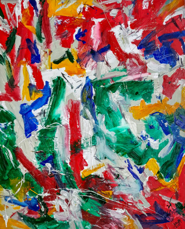 Pintura intitulada ""Estos N-2" Abstrac…" por Retne, Obras de arte originais, Óleo