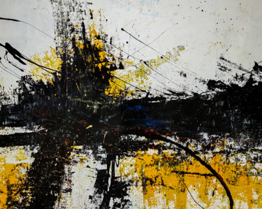 "VOK N-4" Abstract Expressionism style painting Painting titled ""VOK N-4" Abstract…" by Retne, Original Art, Enamel