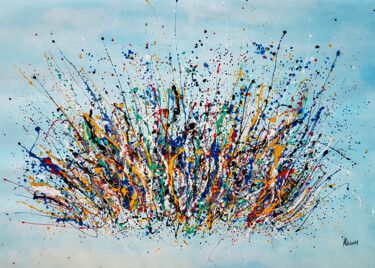 - Sprucigi N-1 - (H)110x(W)150 cm. Abstract Painting Painting titled "- Sprucigi N-1 - (H…" by Retne, Original Art, Enamel