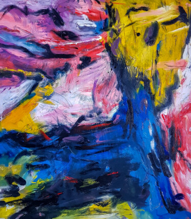 Strasono (XXL) Large size 120x106cm. - UNSTRETCHED Painting titled "Strasono (XXL) Larg…" by Retne, Original Art, Oil