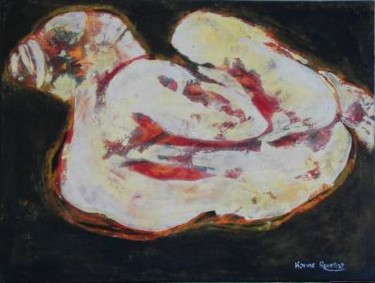 Painting titled "Oubli" by Karine Revellat, Original Artwork, Oil