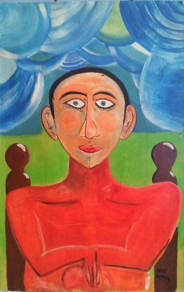 Malerei mit dem Titel "2010-3" von Reyes Solis Fernandez, Original-Kunstwerk, Tempera