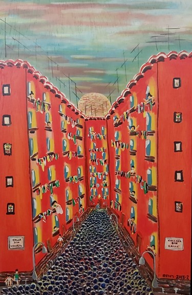 Malerei mit dem Titel "2013-2" von Reyes Solis Fernandez, Original-Kunstwerk, Tempera