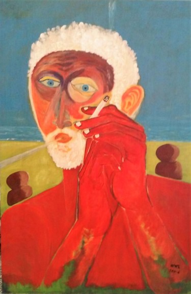 Painting titled "2011-6" by Reyes Solis Fernandez, Original Artwork, Tempera
