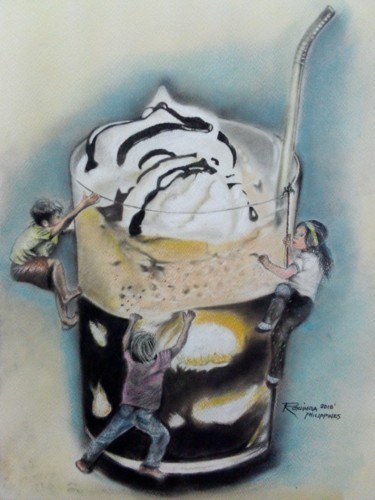 "A crave for the unf…" başlıklı Resim Rey Guimba tarafından, Orijinal sanat, Pastel