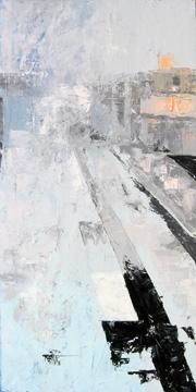 Peinture intitulée "Etude en gris [07-2…" par Pierre René Reymond, Œuvre d'art originale, Huile