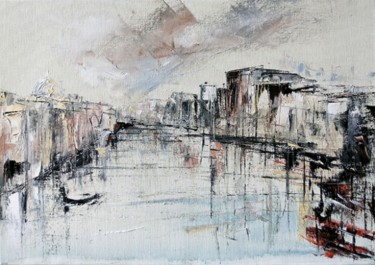 Peinture intitulée "Grand canal (d'aprè…" par Pierre René Reymond, Œuvre d'art originale