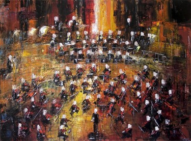 Painting titled "Concert" by Pierre René Reymond, Original Artwork