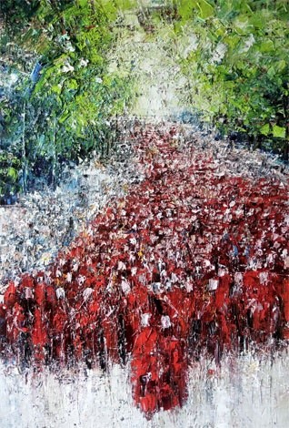 Painting titled "Rangoon II" by Pierre René Reymond, Original Artwork