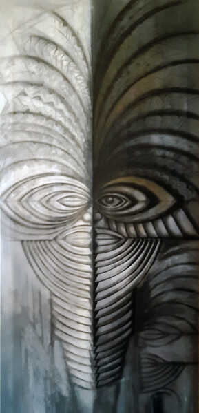 Malerei mit dem Titel "Gods Spell 1" von Reynolds, Original-Kunstwerk, Acryl Auf Keilrahmen aus Holz montiert