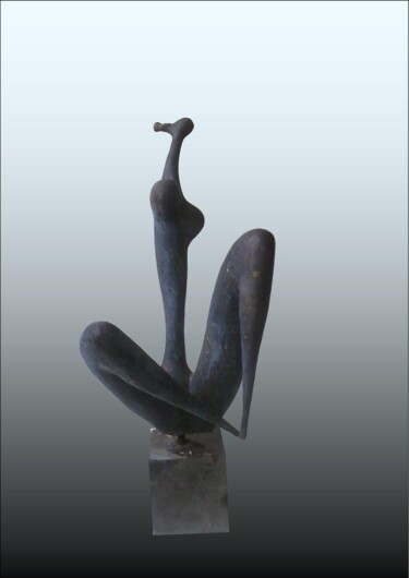 Sculpture titled "43x20x14-torso-bron…" by Rezo Khasia, Original Artwork, Casting