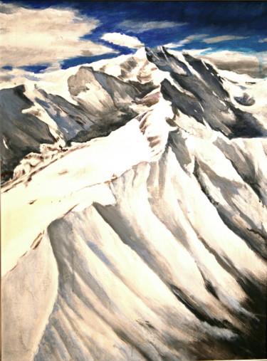 Painting titled "mountains.jpg 55320…" by Gennadi Finkelstein (rfmetro), Original Artwork, Acrylic