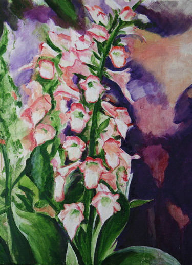 Painting titled "flowers3.jpg" by Gennadi Finkelstein (rfmetro), Original Artwork, Oil