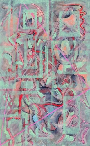 Peinture intitulée "Triangulation 7" par Ricardo Morin, Œuvre d'art originale, Huile