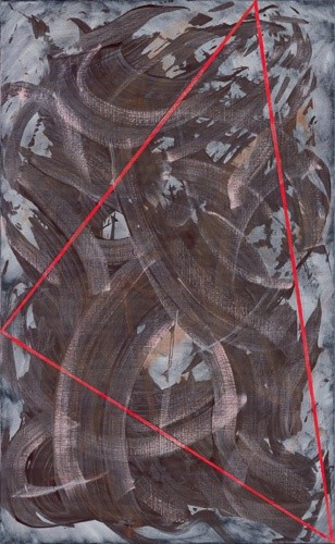 Peinture intitulée "Triangulation 16" par Ricardo Morin, Œuvre d'art originale, Huile
