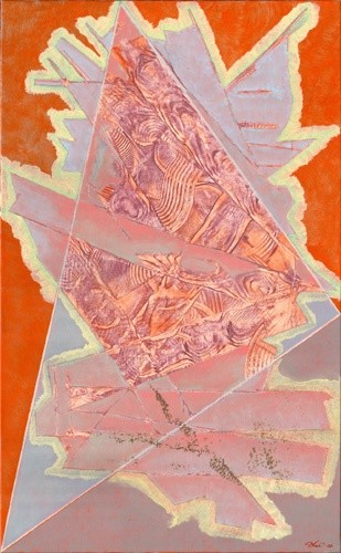 Painting titled "Triangulation 30" by Ricardo Morin, Original Artwork, Oil